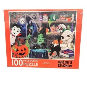 Halloween Puzzle for Adults And Kids 100 Piece | Witch's Kitchen Jigsaw‎ Puzzles